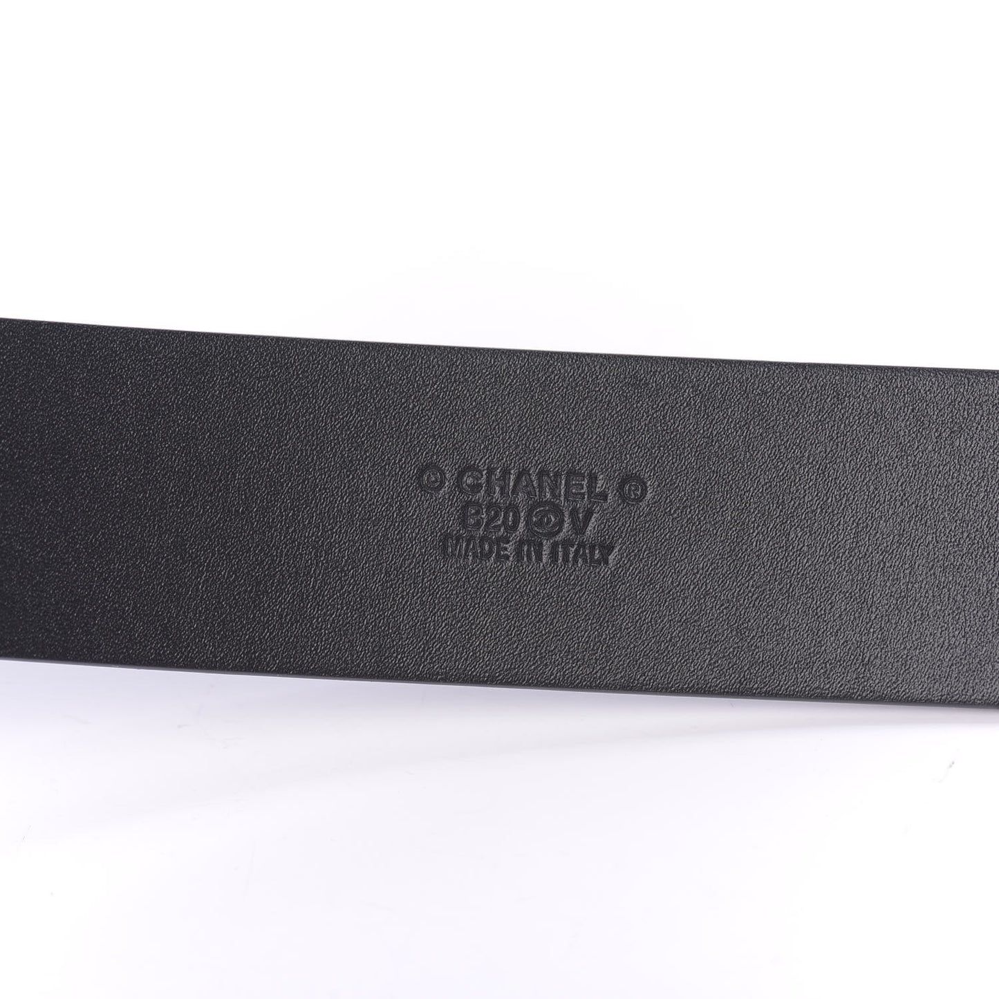 Calfskin CC Chain Belt 90 36 Black