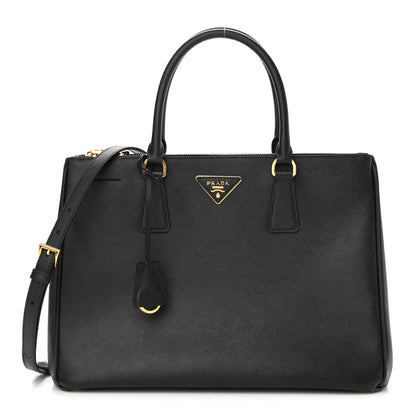 Prada Saffiano Lux Large Galleria Double Zip Tote Black 1 of 19