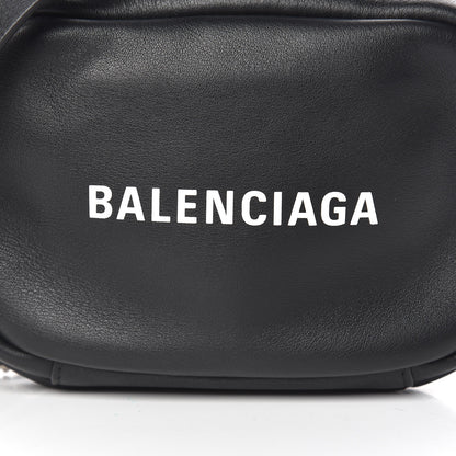 Balenciaga Calfskin Logo XS Everyday Camera Bag Black 10 of 10