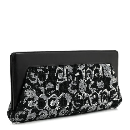 Chanel Lambskin Tweed We Need Clutch Black 3 of 10