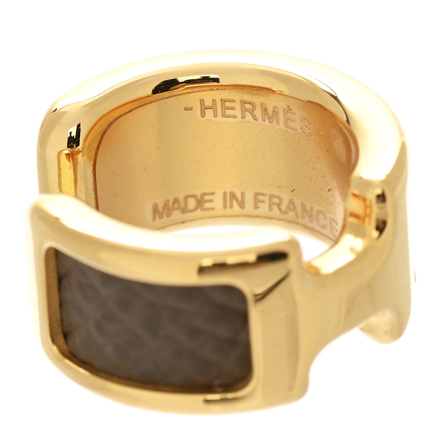 Hermes Epsom Olympe Ear Cuff PM Etoupe 3 of 4