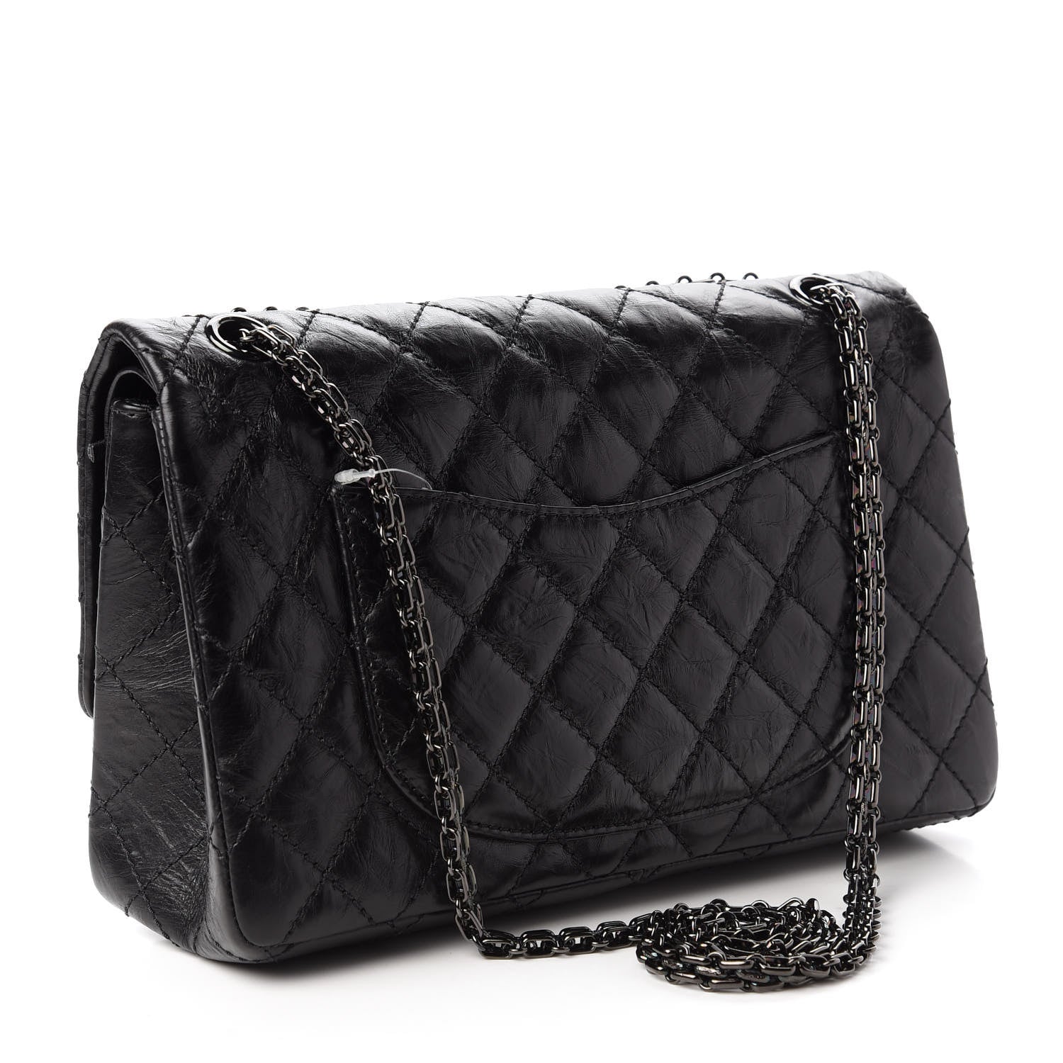 Chanel Aged Calfskin Quilted 2.55 Reissue 226 Flap So Black 3 of 11
