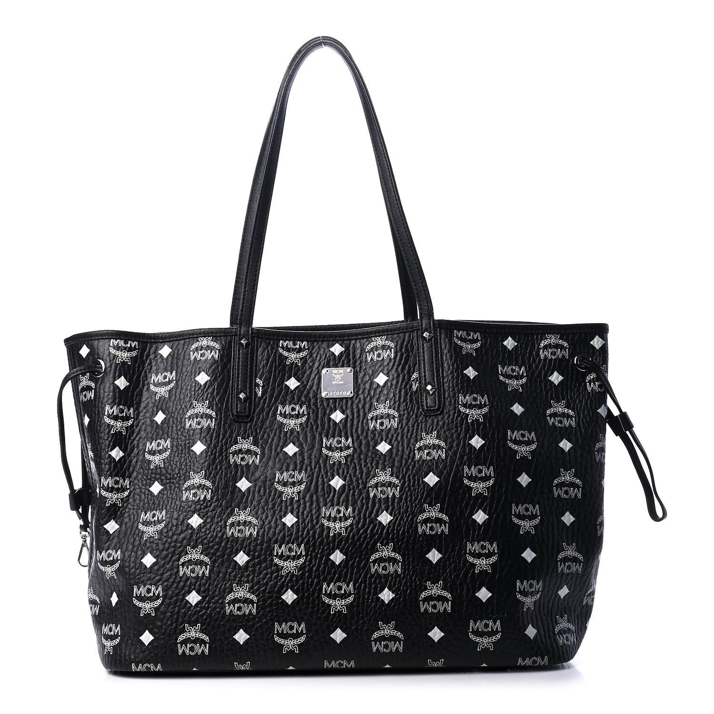 Visetos Medium Anya Zip Top Shopper Tote Black