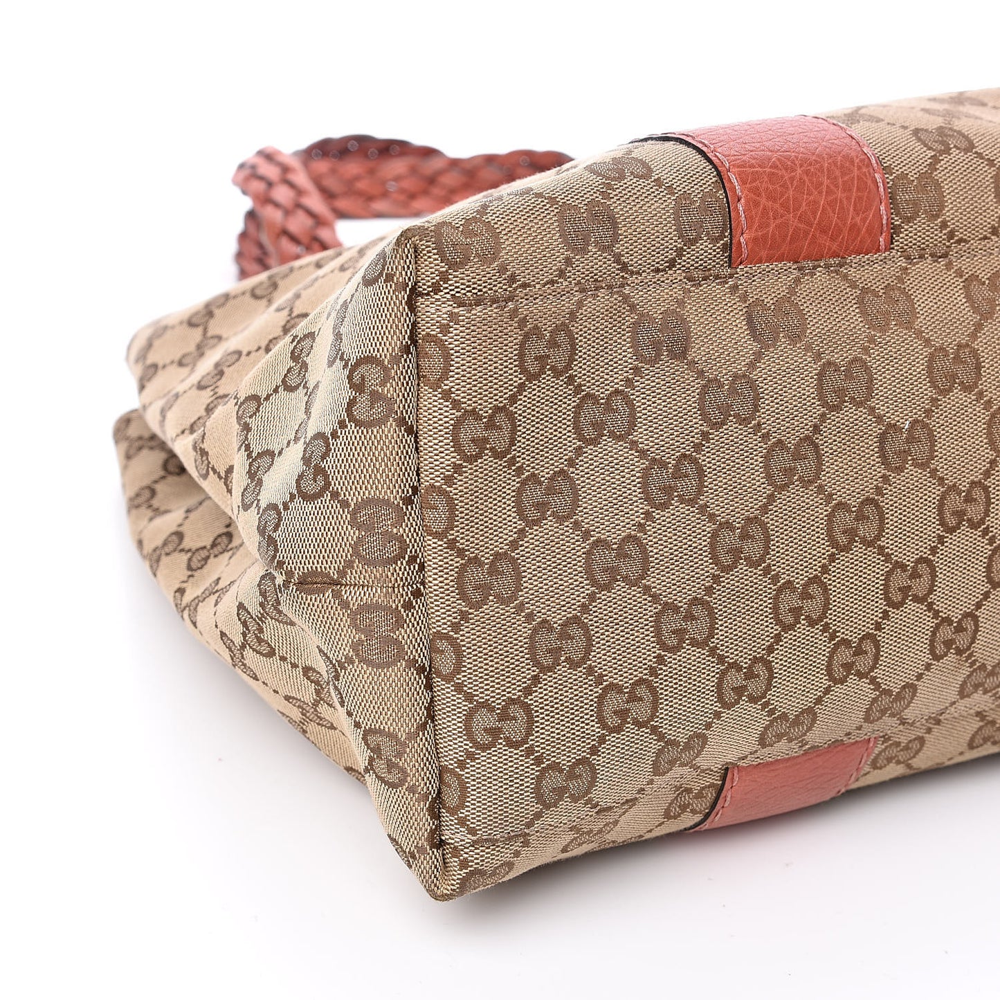 Monogram Medium Bamboo Bar Tote Coral