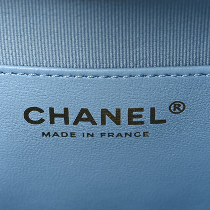 Chanel Lambskin Quilted CC In Love Heart Bag Light Blue 6 of 9
