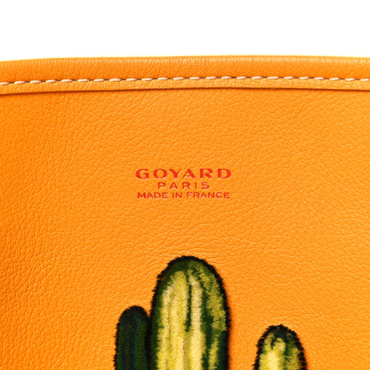 Goyard Goyardine Embroidered Cactus Reversible Anjou PM Yellow 7 of 18