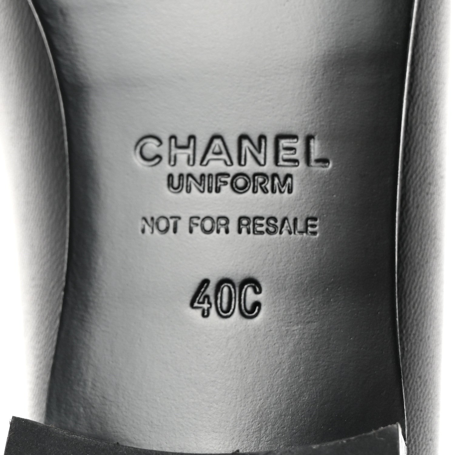 Chanel Calfskin Mens Stitched CC Loafers 40 Black 7 of 15