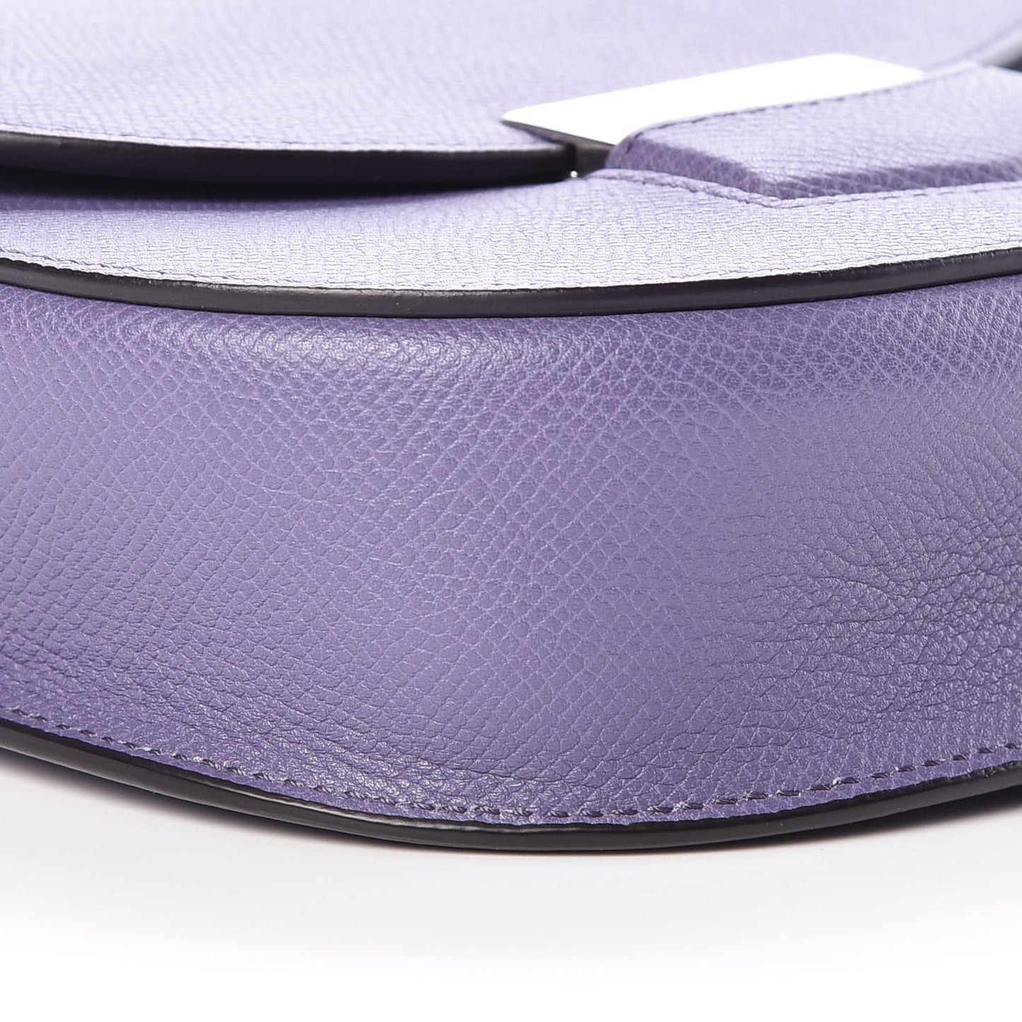 Grained Calfskin Small Trotteur Amethyst