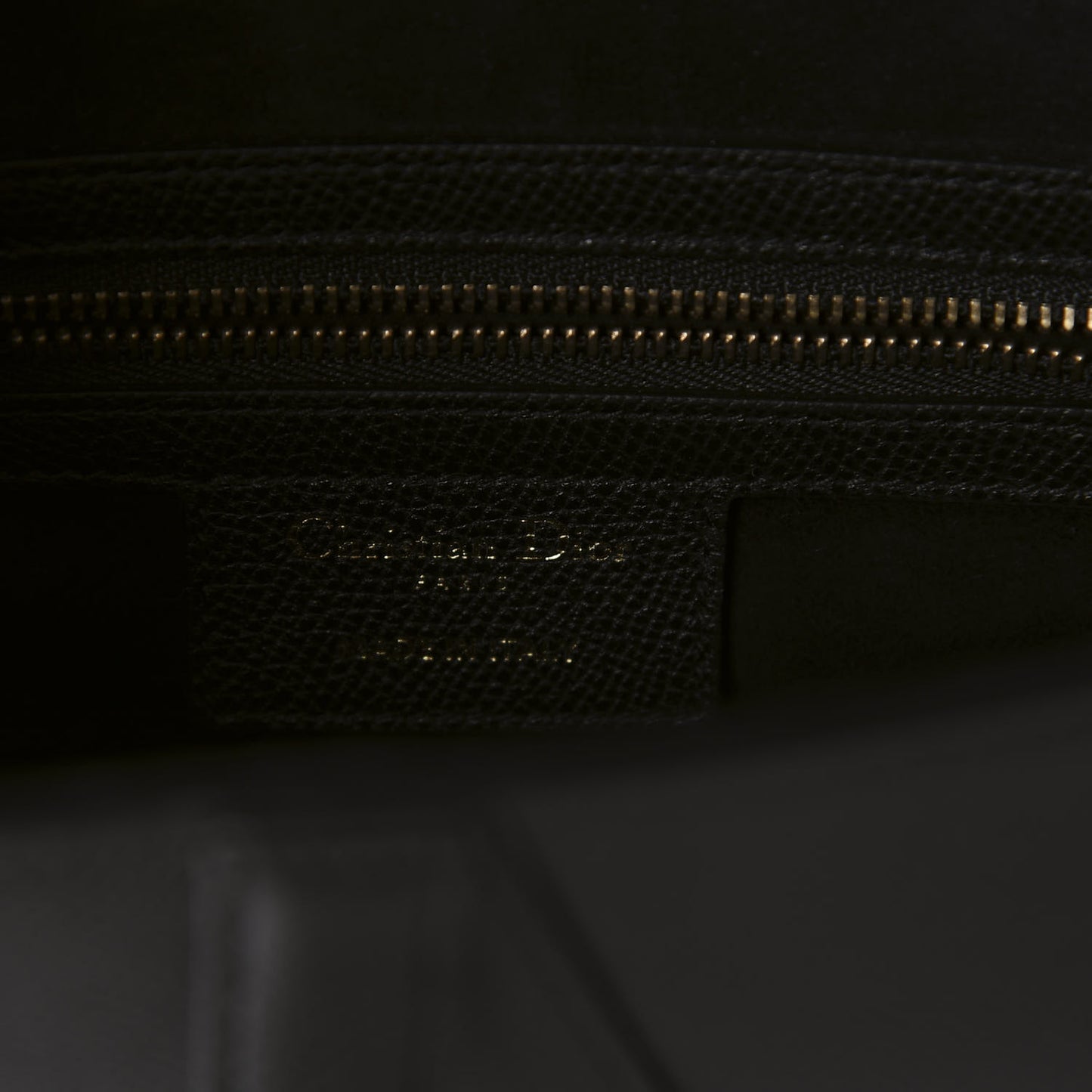 Grained Calfskin Saddle Bag Black
