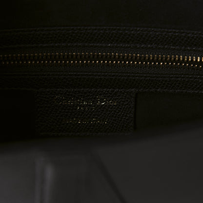 Christian Dior Grained Calfskin Saddle Bag Black 9 of 11