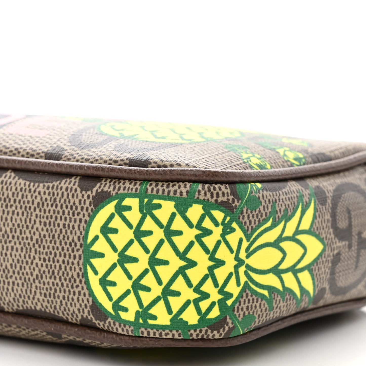 Maxi GG Supreme Monogram Pineapple Textured Dollar Calfskin Small Retro Interlocking G Belt Bag 100 40 Beige Ebony Green Pink New Acero