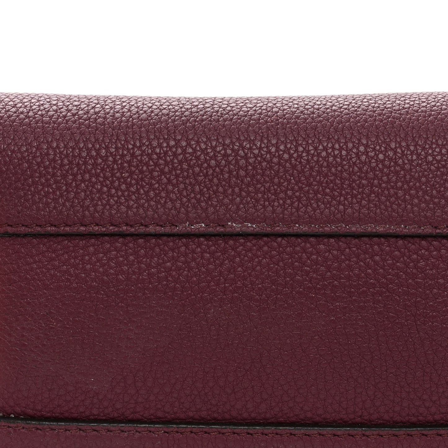 Grainy Calfskin House Check Small Banner Tote Elderberry