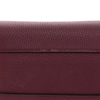 Burberry Grainy Calfskin House Check Small Banner Tote Elderberry 14 of 14