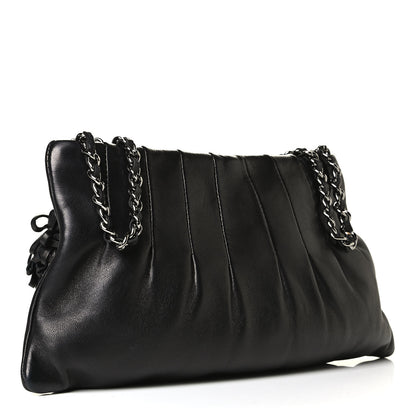 Chanel Lambskin Pleated Tassel Shoulder Bag Black 2 of 4