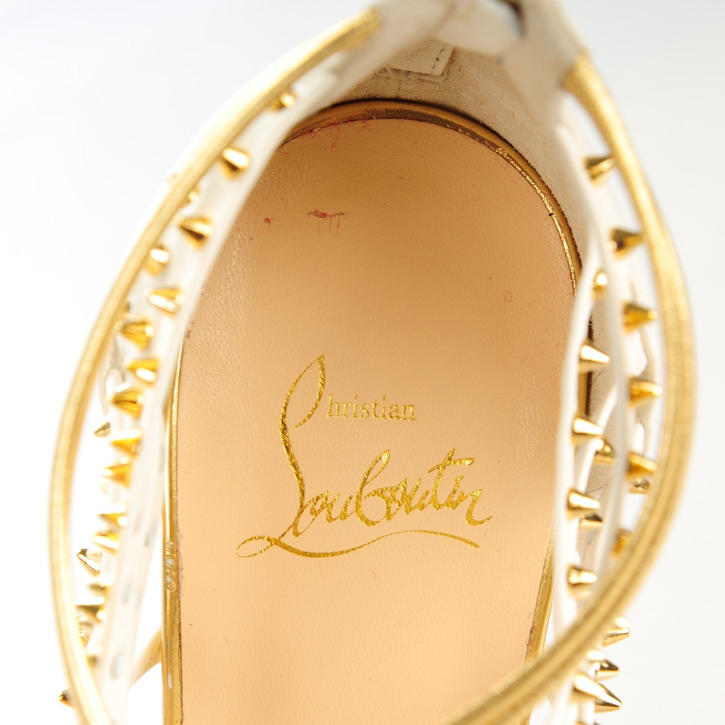 Nappa Millaclou 100 Cage Sandals 39 Edelweiss Gold