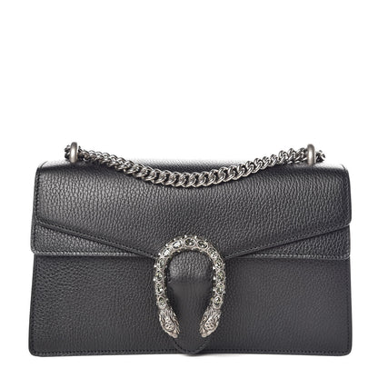 Gucci Pebbled Calfskin Small Dionysus Shoulder Bag Black 1 of 9