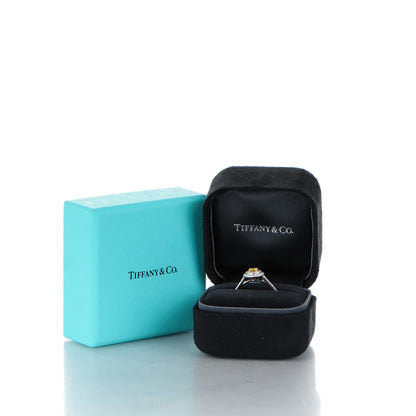 Tiffany Platinum Fancy Vivid Yellow Diamond Soleste Engagement Ring 8.25 5 of 5