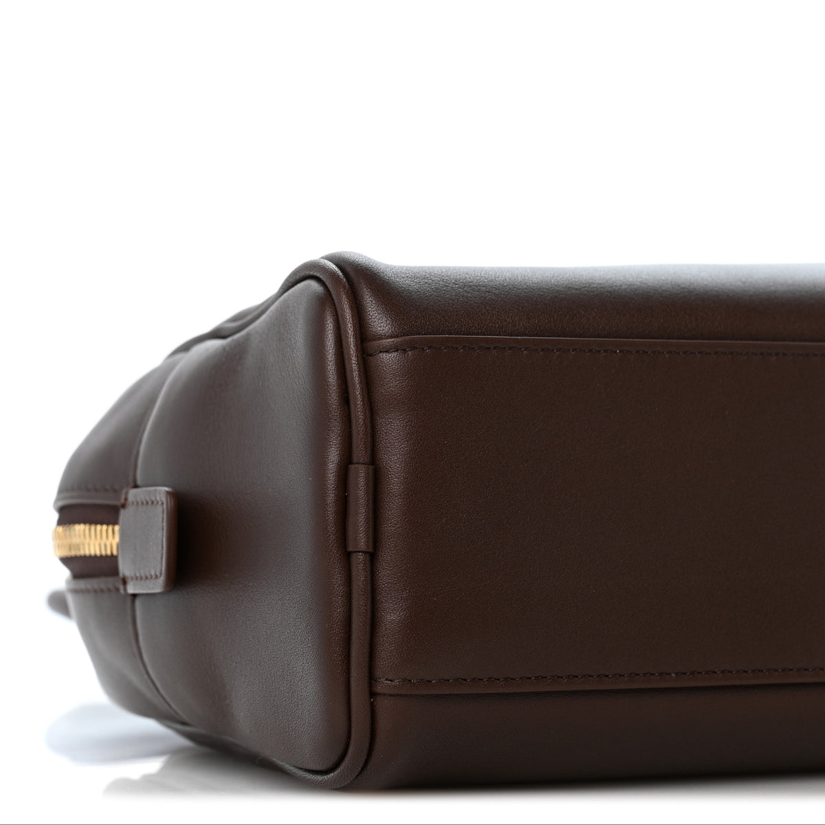 Chanel Calfskin Large Perfect Bowling Bag Dark Brown 9 of 10