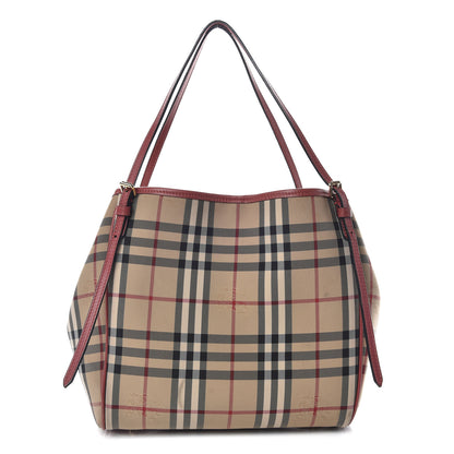 Burberry Horseferry Check Small Canterbury Tote Antique Rose 1 of 28