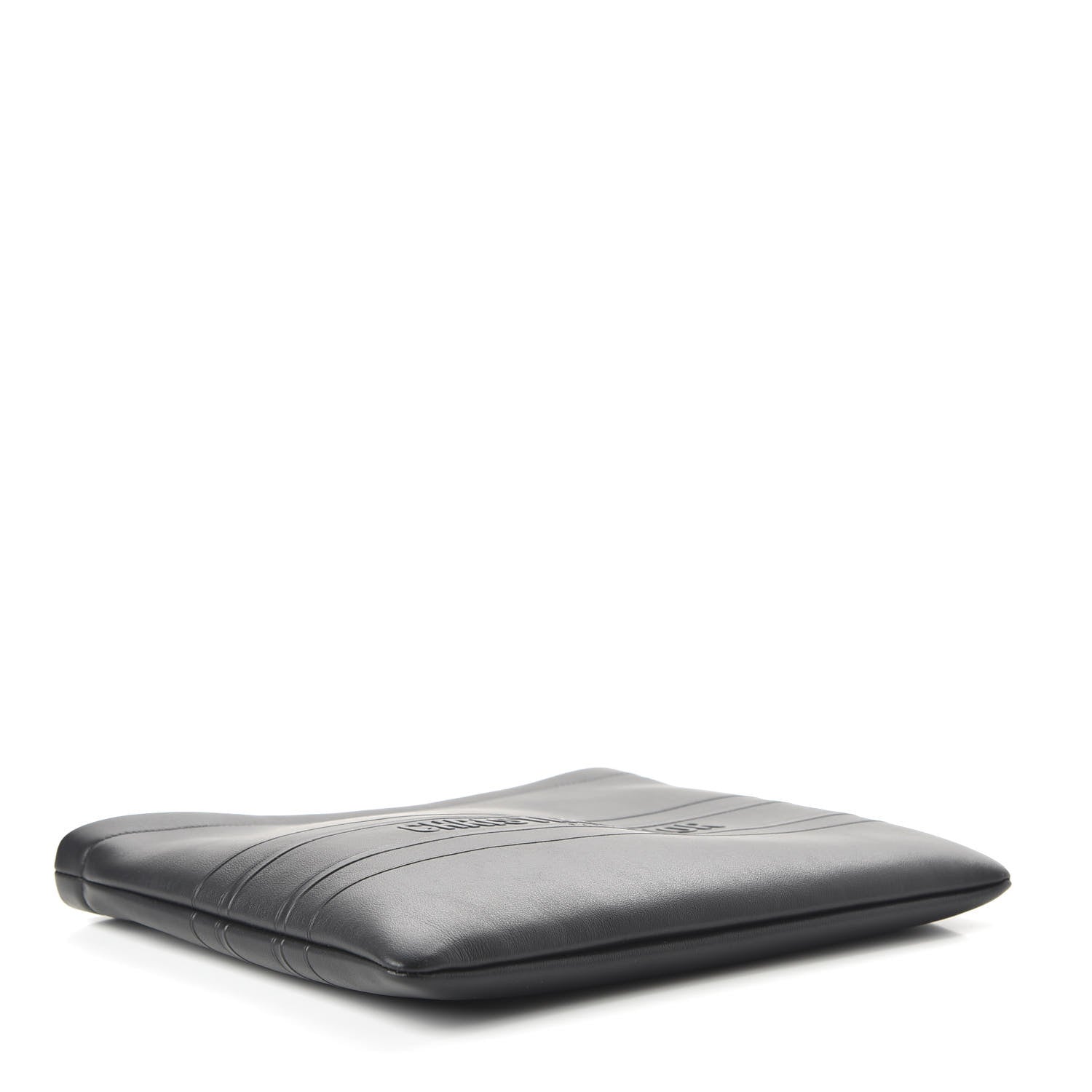 Christian Dior Calfskin Embossed Logo Zip Clutch Black 4 of 10