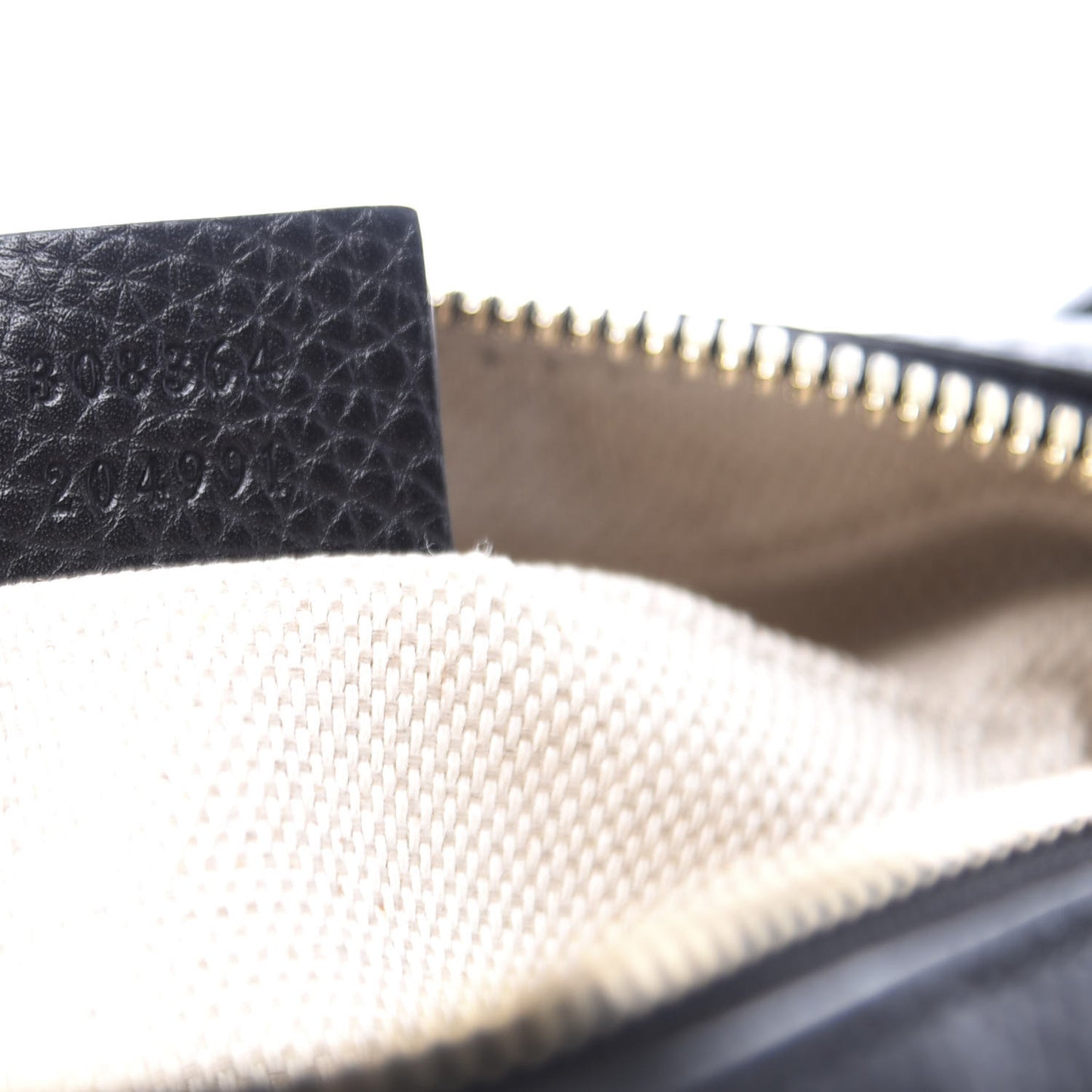 Pebbled Calfskin Small Soho Disco Bag Black