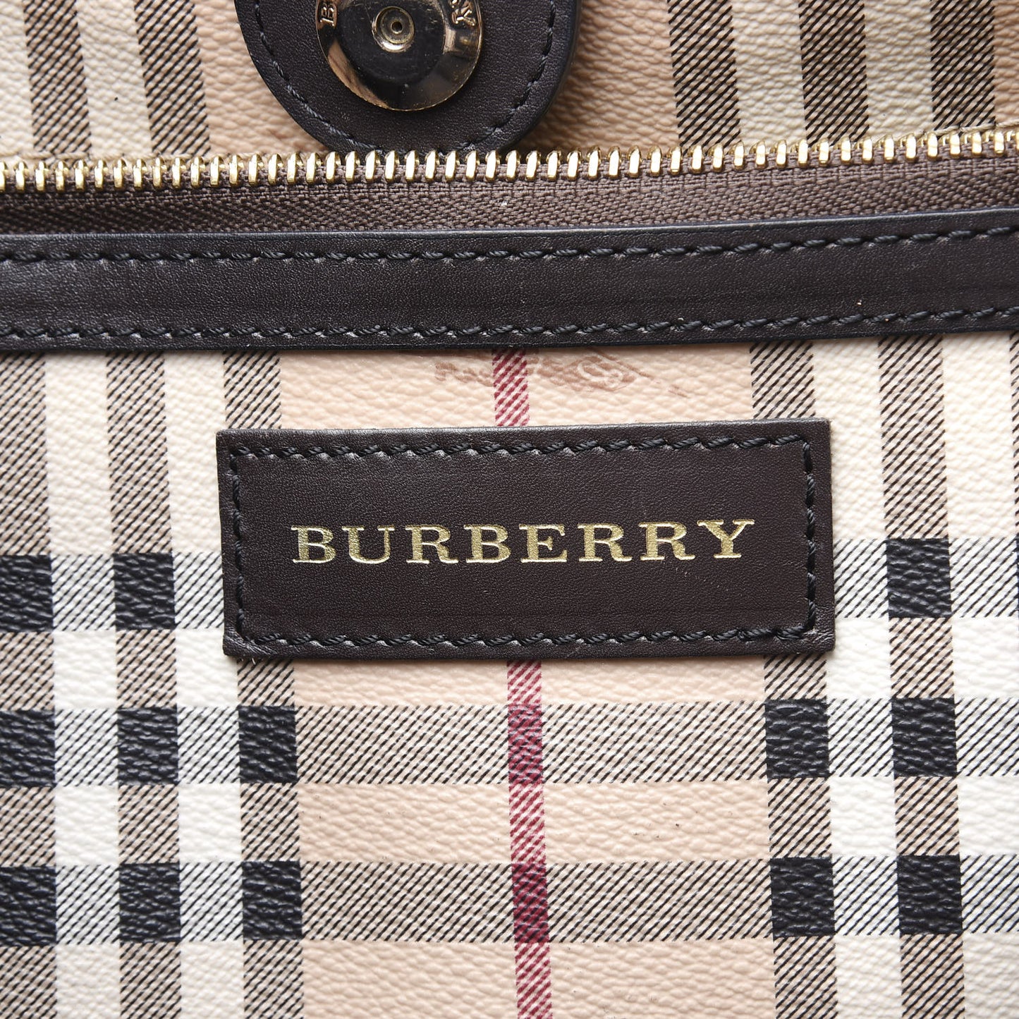 Haymarket Check Small Canterbury Tote Chocolate