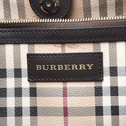 Burberry Haymarket Check Small Canterbury Tote Chocolate 5 of 10