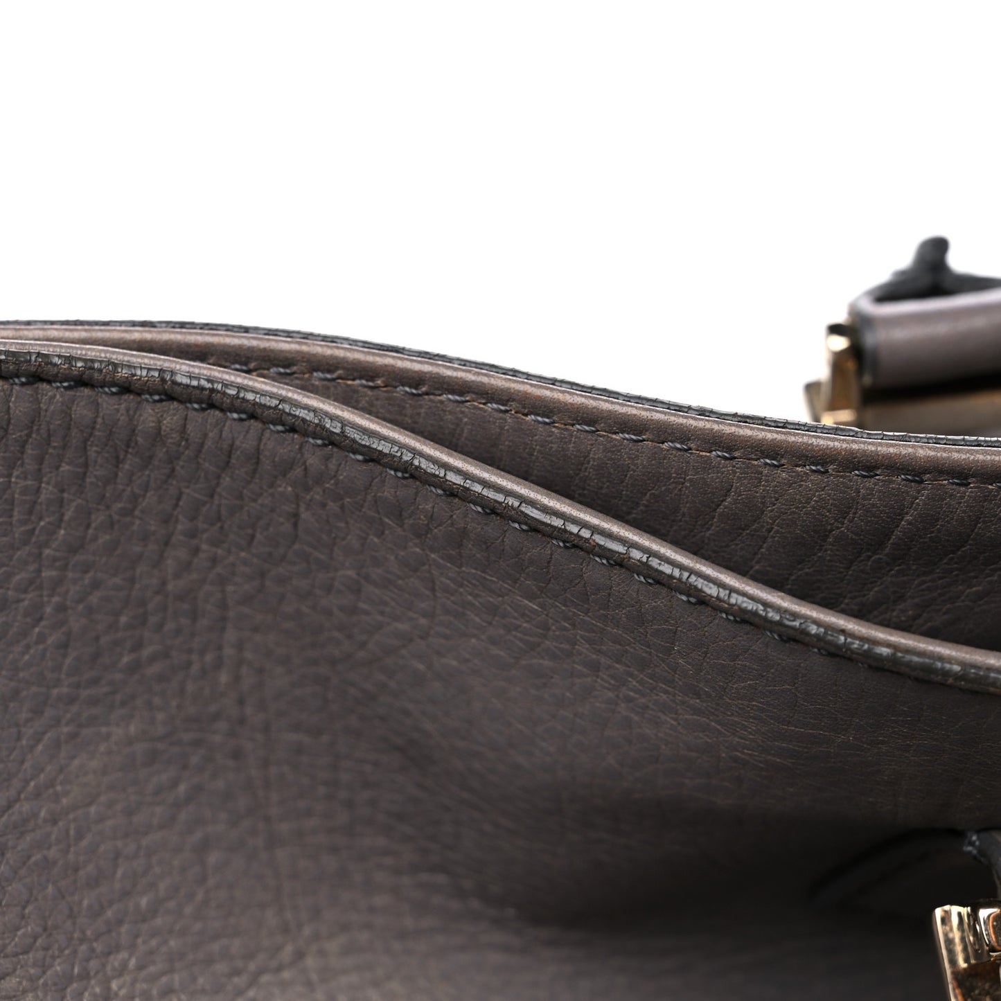 Vitello Acqua Large Twins Tote Grigio Scuro