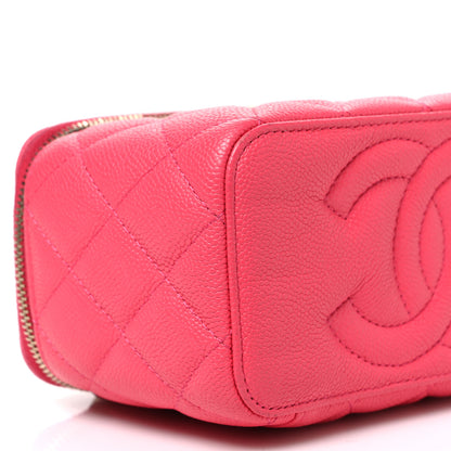 Chanel Caviar Quilted Sweetheart Vanity Case Pink 9 of 10