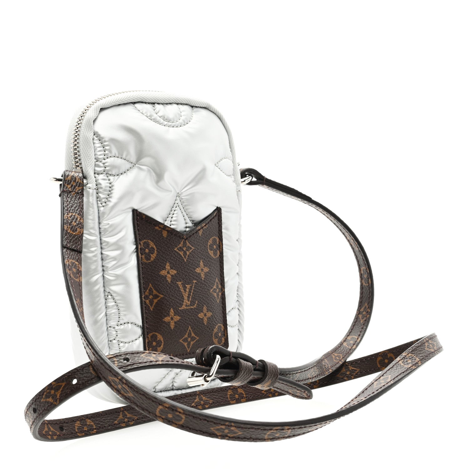 Louis Vuitton Econyl Monogram Pillow Phone Pouch Silver 2 of 8