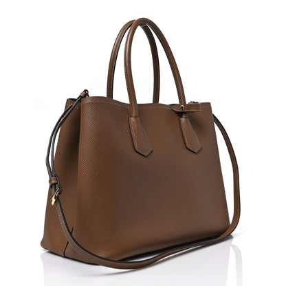 Prada Saffiano Cuir Medium Double Bag Cannella Turchese 3 of 7
