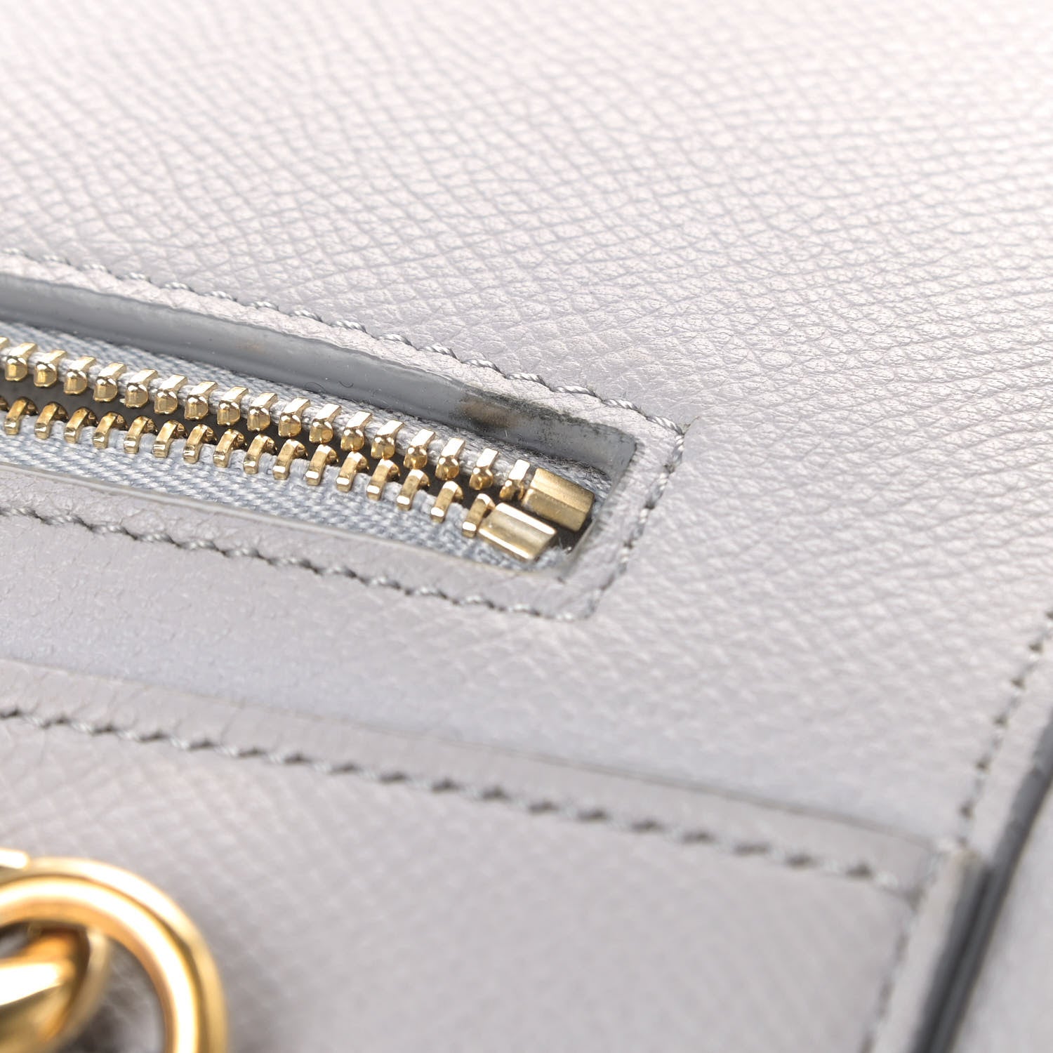 Celine Grained Calfskin Micro Belt Bag Pearl Blue 11 of 13