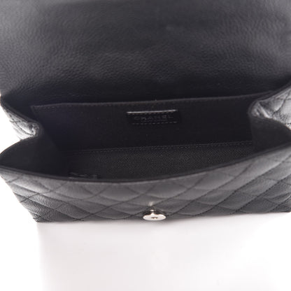 Chanel Grained Calfskin Quilted 2.55 Reissue Flap Belt Bag Clutch Black 5 of 9