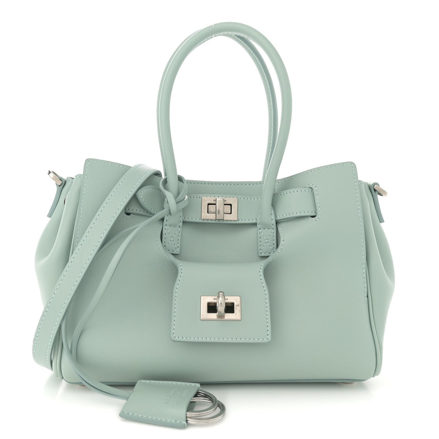 Smooth Calfskin Mini Bel Air Carry All Bag Mineral Green