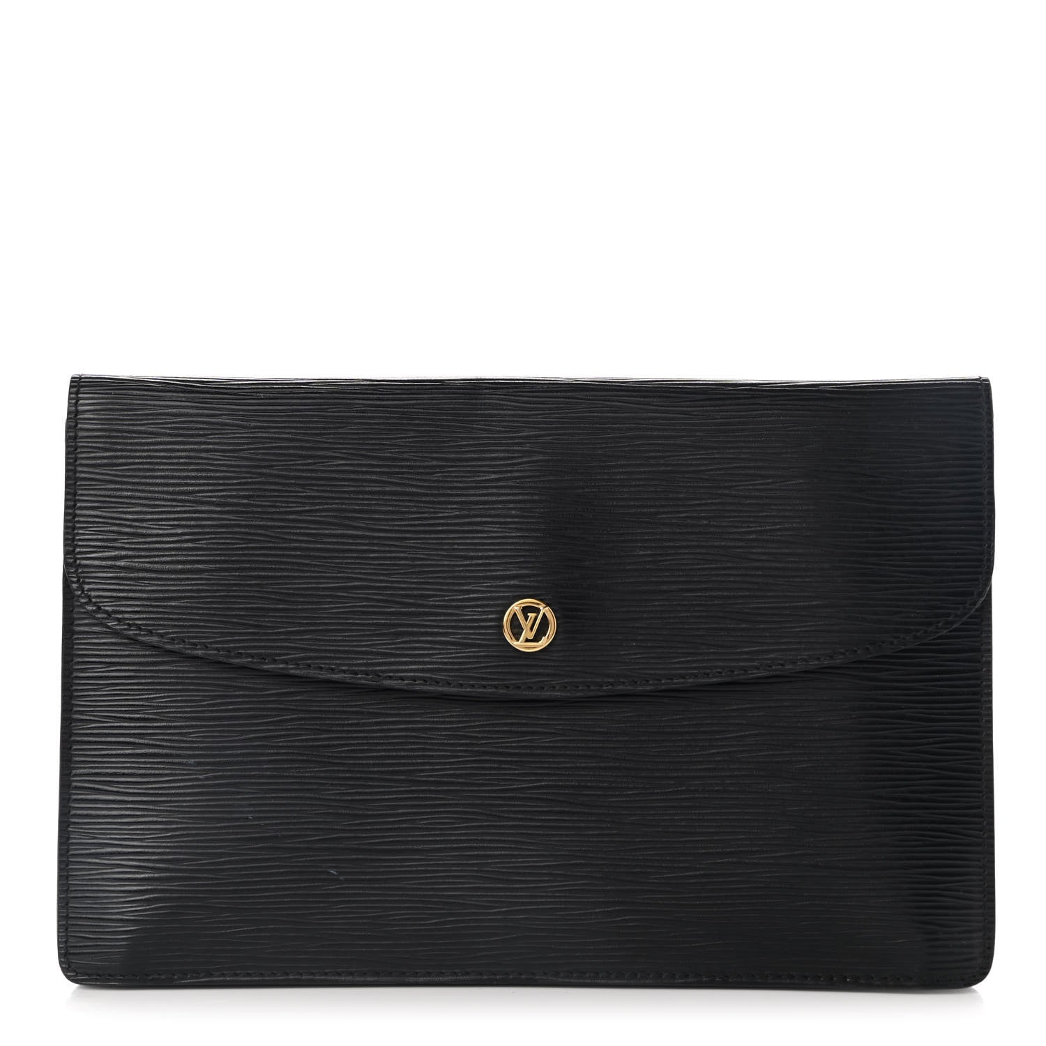 Louis Vuitton Epi Montaigne Clutch MM Black 1 of 9