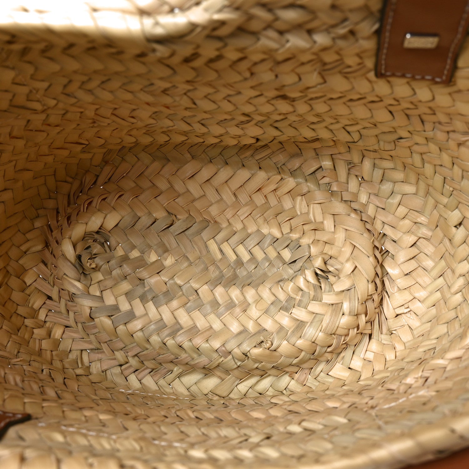Loewe Raffia Small Basket Tote Bag Natural Tan 5 of 10