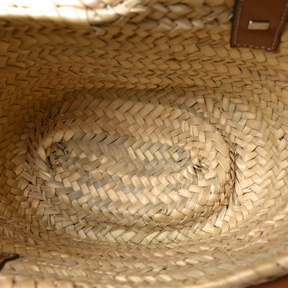Loewe Raffia Small Basket Tote Bag Natural Tan 5 of 10