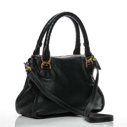 Chloe Calfskin Medium Marcie Satchel Black 3 of 7