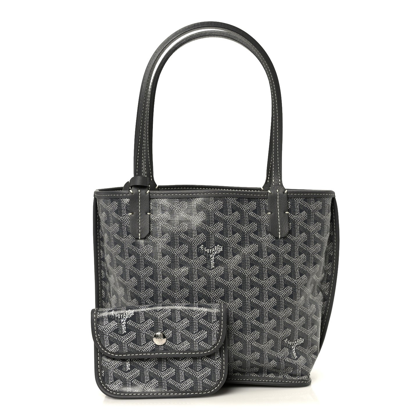 Goyardine Reversible Mini Anjou Grey