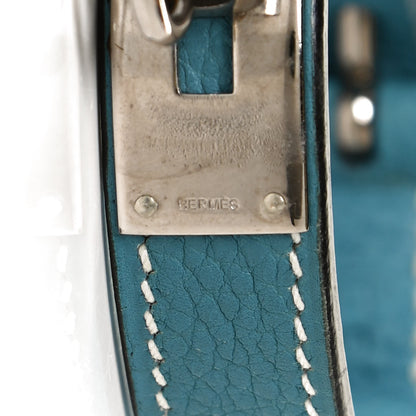 Hermes Taurillon Clemence Kelly Dog Leash and Collar Blue Jean 5 of 6