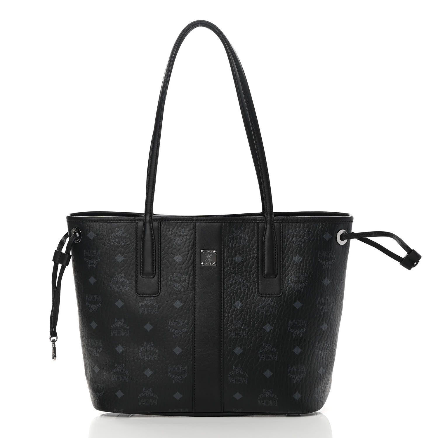 MCM Visetos Small Liz Reversible Shopper Tote Black 3 of 16