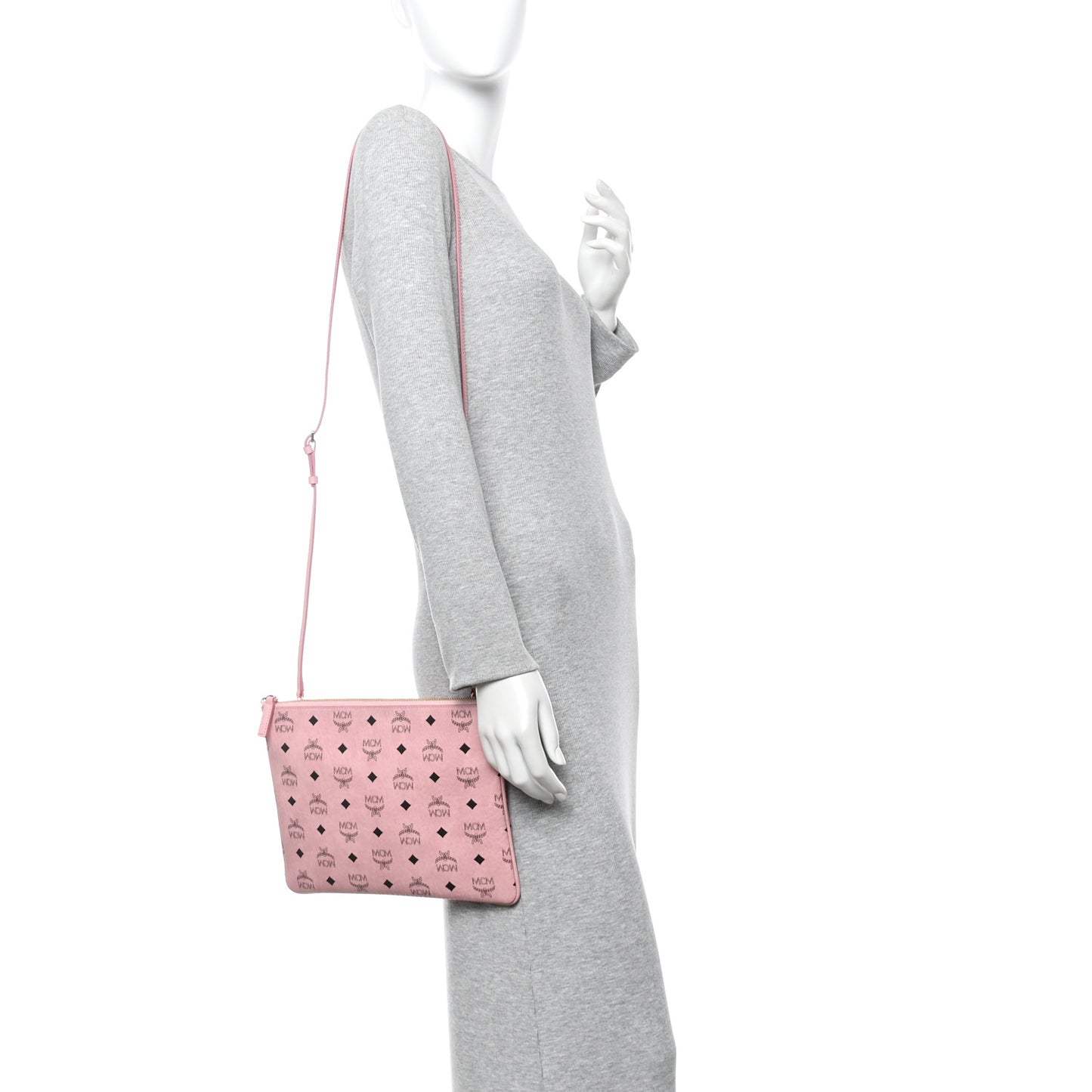 Visetos Medium Crossbody Pouch Soft Pink