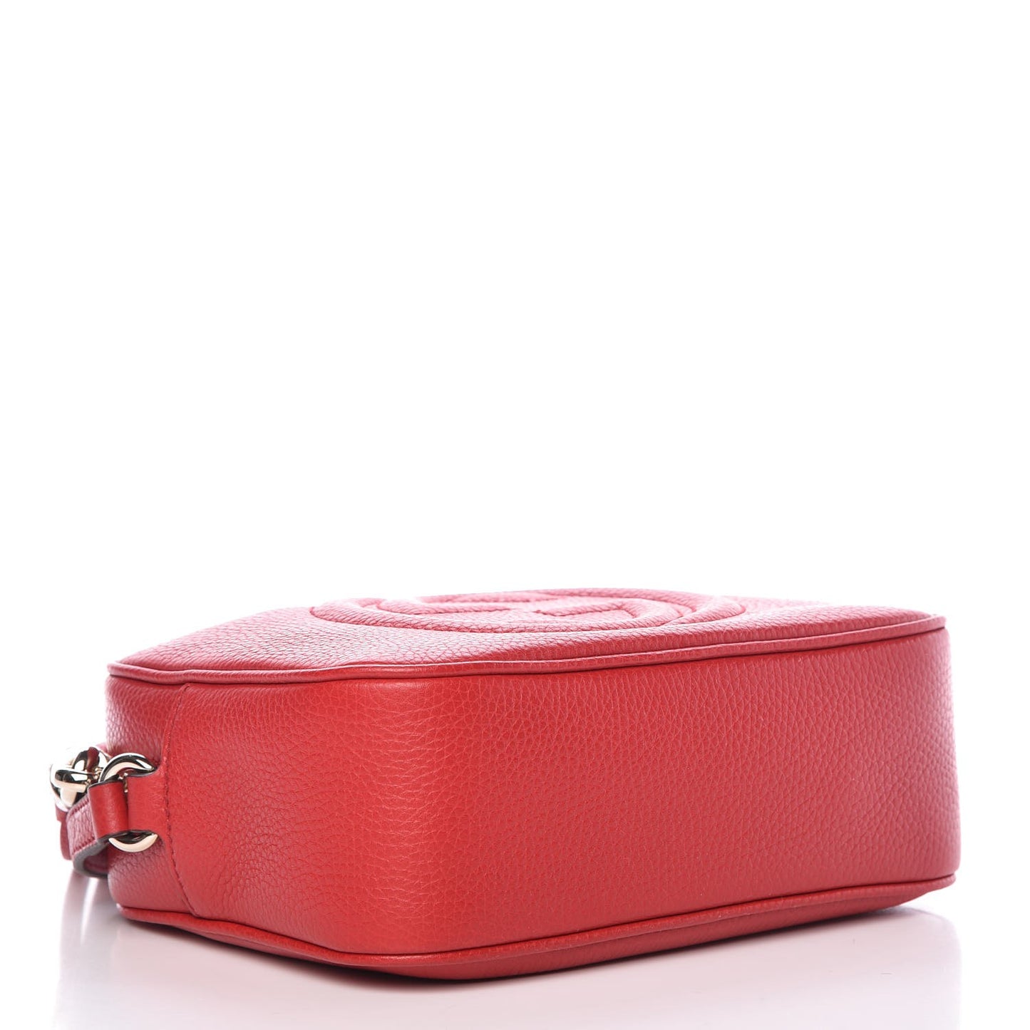Pebbled Calfskin Small Soho Disco Bag Tabasco Red