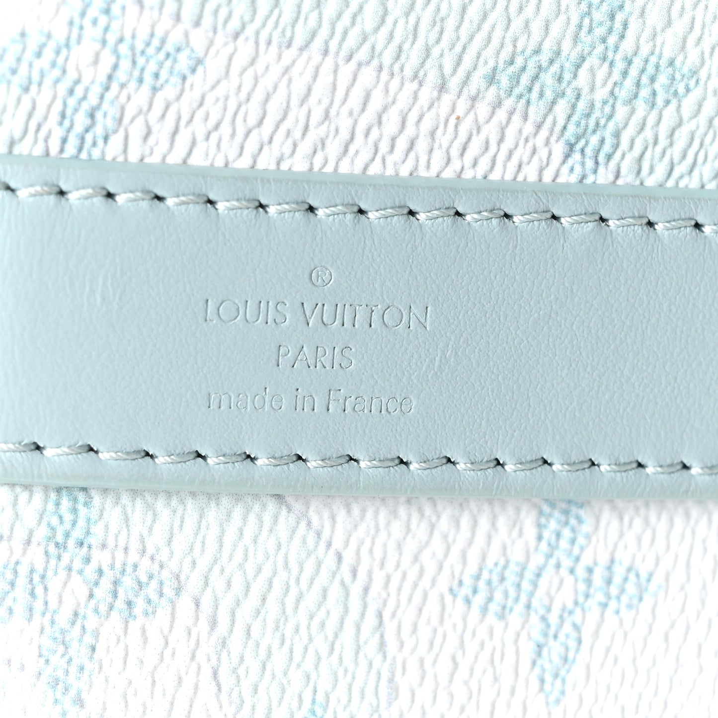 Monogram Aquagarden Keepall Bandouliere 25 Crystal Blue