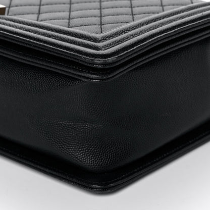 Chanel Caviar Quilted New Medium Boy Flap Black 11 of 12