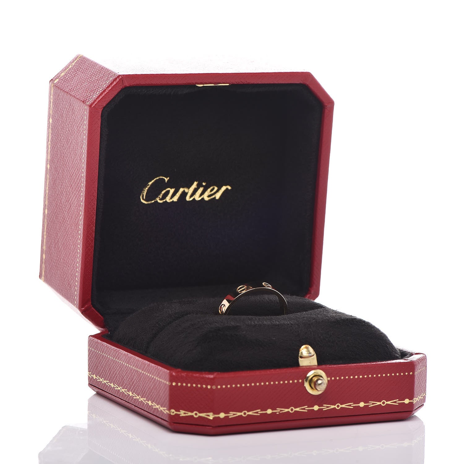 Cartier 18K Yellow Gold 3.5mm LOVE Wedding Band Ring 55 7.25 5 of 5