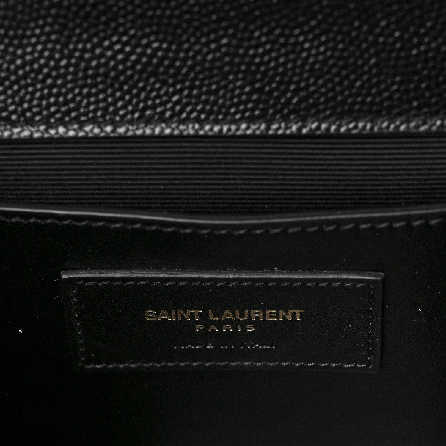 Saint Laurent Grain De Poudre Medium Classic Monogram Kate Satchel Black 6 of 8