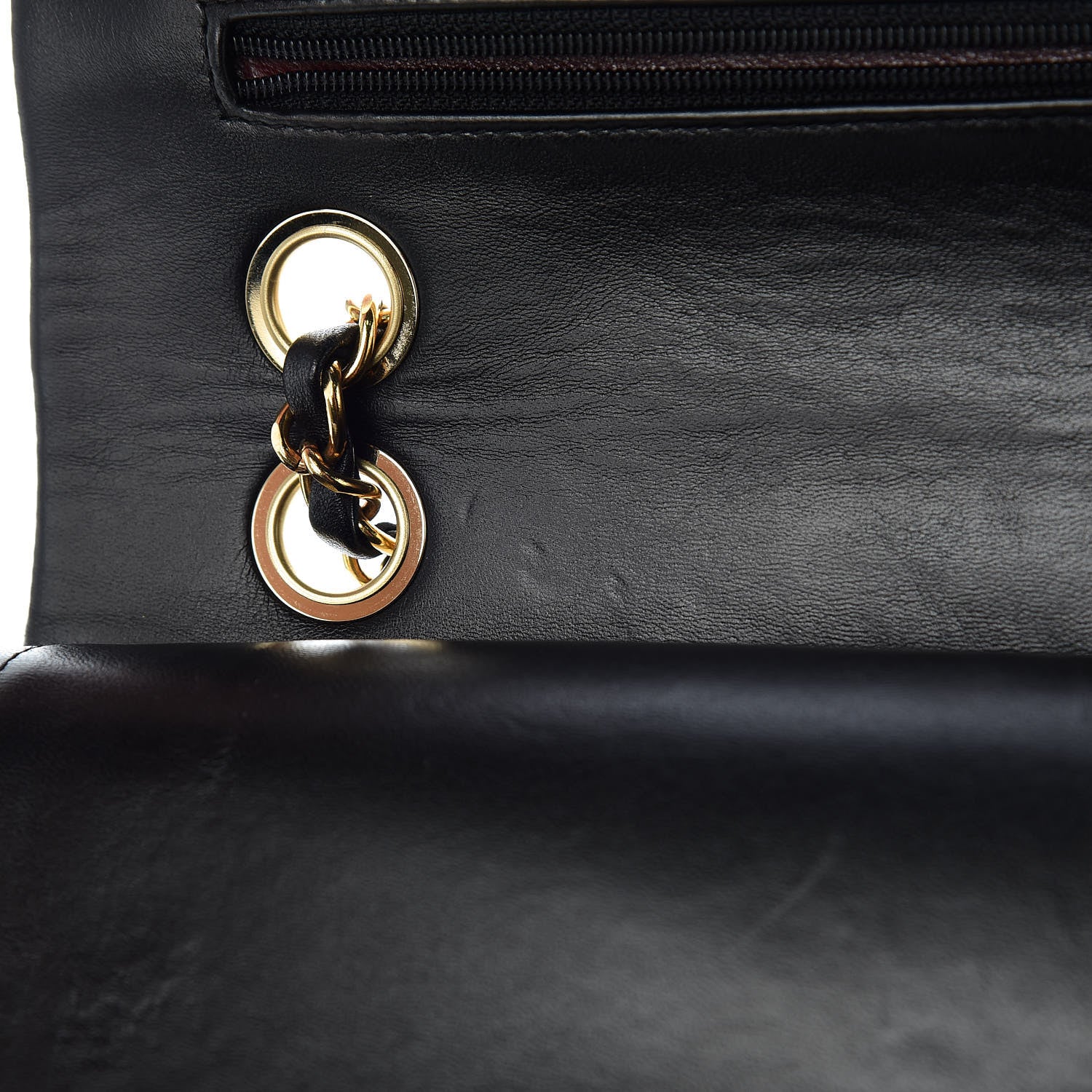 Chanel Lambskin Quilted Medium Double Flap Black 10 of 15