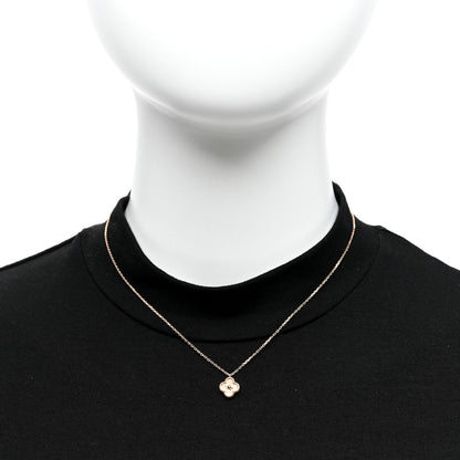 Van Cleef & Arpels 18K Rose Gold Sweet Alhambra Pendant Necklace 2 of 4
