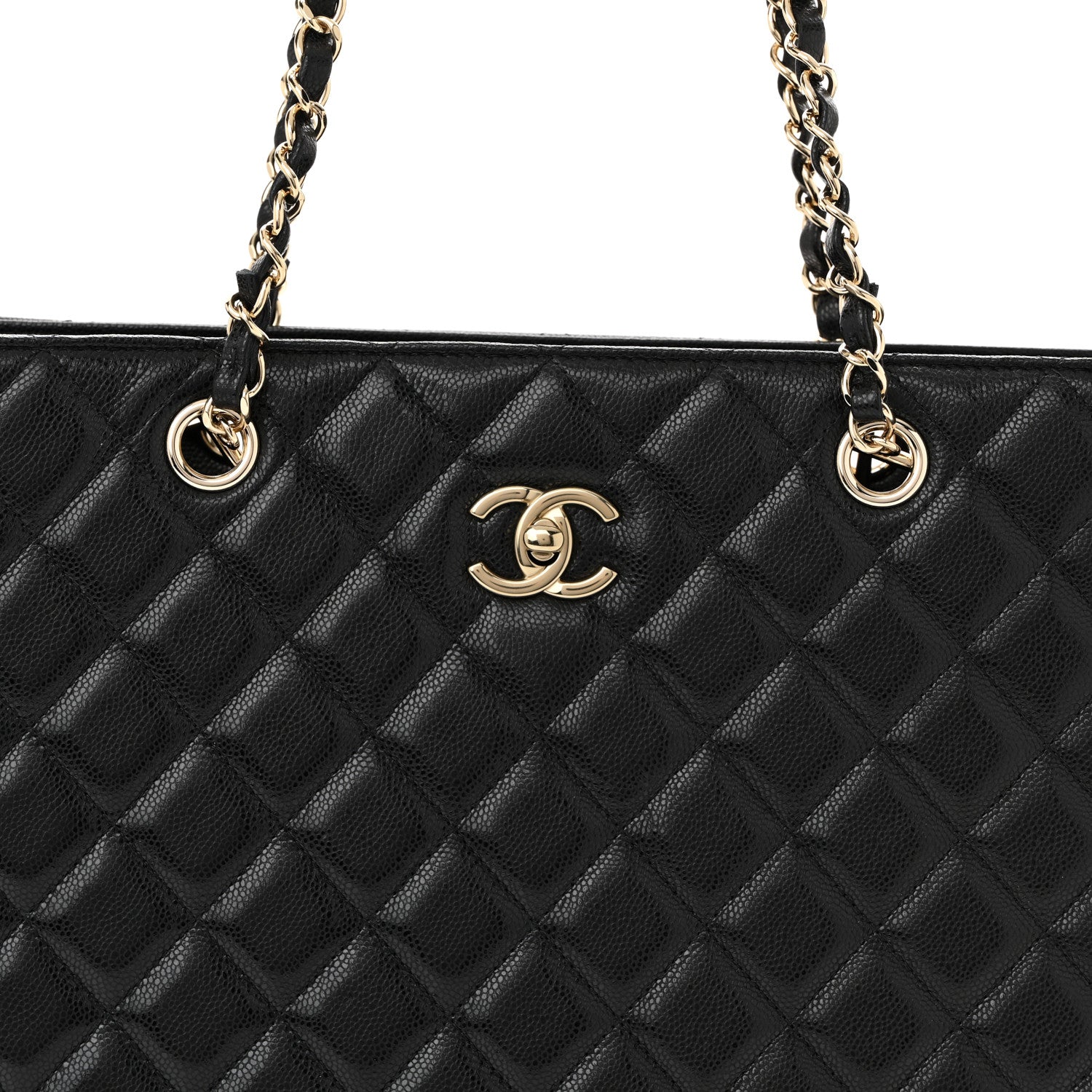 Chanel Caviar Quilted Large Shopping Tote Black 8 of 11